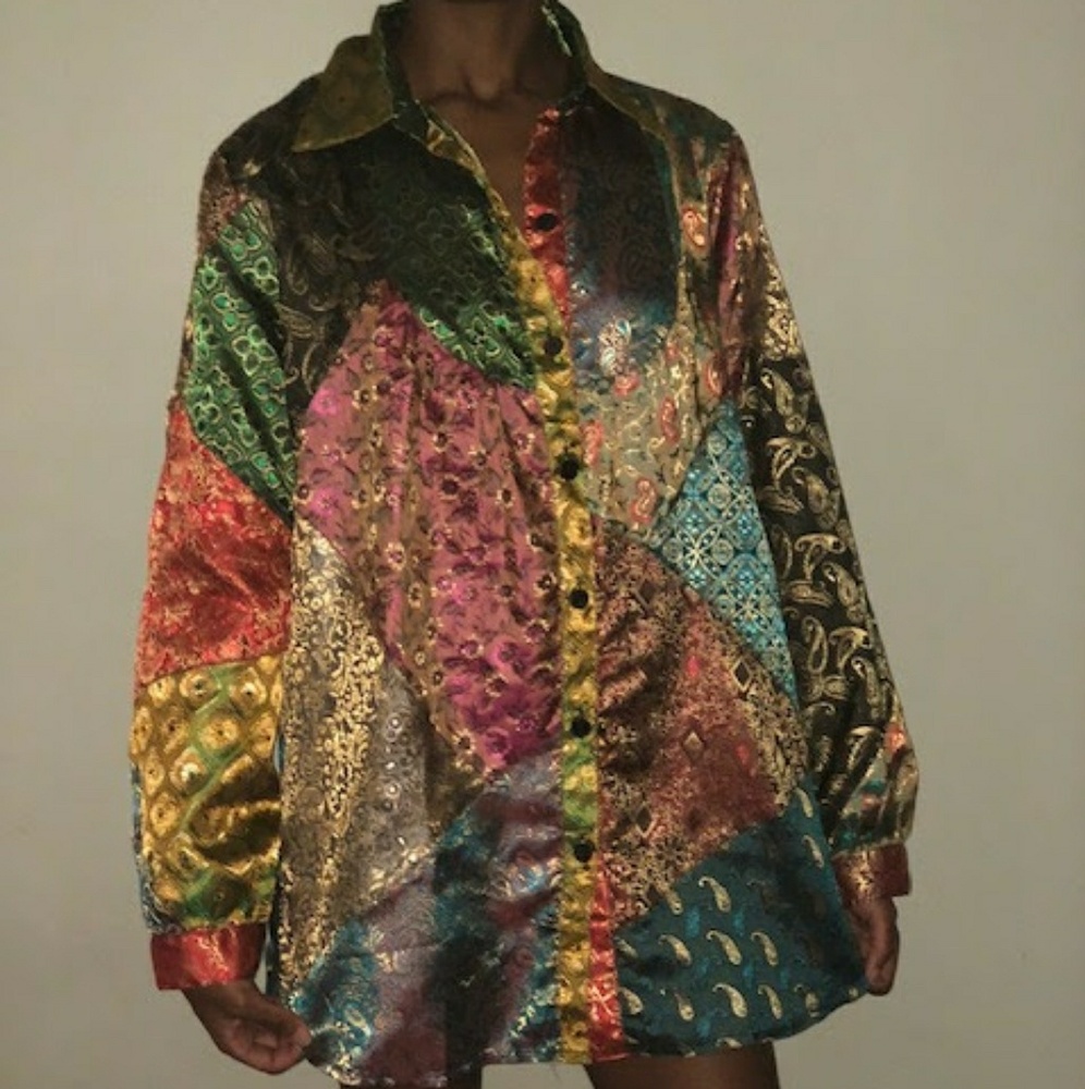 Vintage Indian Button Down
